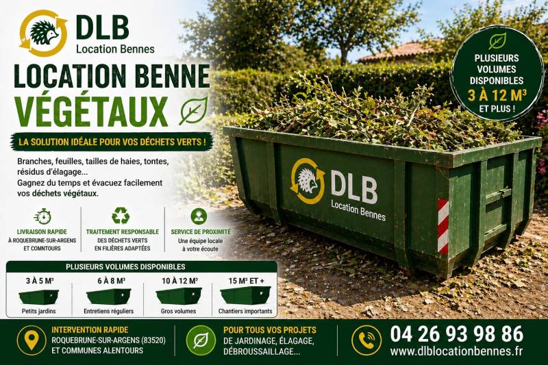 location benne elagage taille paysagiste roquebrune sur argens 83520